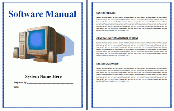 How to make a user manual in microsoft word